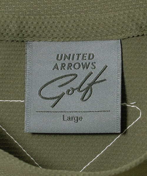 UNITED ARROWS GOLF(ユナイテッドアローズゴルフ)の「メンズ メッシュ モックネック シャツ 吸水速乾 遮熱 UV(Tシャツ/カットソー・メンズ・ホワイト/ネイビー/オリーブ・XL/L/M)」の10枚目の写真