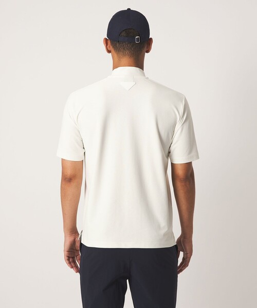 UNITED ARROWS GOLF(ユナイテッドアローズゴルフ)の「メンズ メッシュ モックネック シャツ 吸水速乾 遮熱 UV(Tシャツ/カットソー・メンズ・ホワイト/ネイビー/オリーブ・XL/L/M)」の16枚目の写真