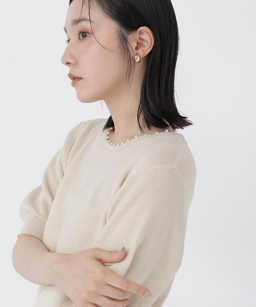 ニット/セーター（ベージュ系・ビジュー）ファッション通販 - ZOZOTOWN