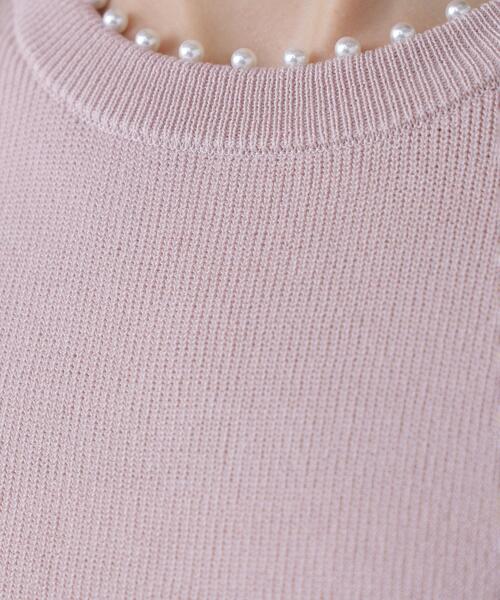 NATURAL BEAUTY BASIC(ナチュラルビューティーベーシック)の「パールネックプルオーバー(ニット/セーター・レディース・ネイビー/ピンク/ベージュ・フリ-)」の20枚目の写真