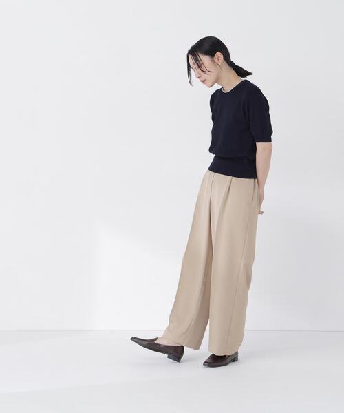 NATURAL BEAUTY BASIC(ナチュラルビューティーベーシック)の「パールネックプルオーバー(ニット/セーター・レディース・ネイビー/ピンク/ベージュ・フリ-)」の17枚目の写真