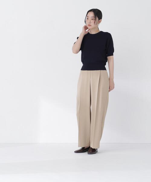 NATURAL BEAUTY BASIC(ナチュラルビューティーベーシック)の「パールネックプルオーバー(ニット/セーター・レディース・ネイビー/ピンク/ベージュ・フリ-)」の15枚目の写真