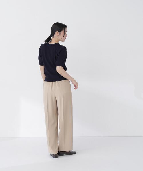 NATURAL BEAUTY BASIC(ナチュラルビューティーベーシック)の「パールネックプルオーバー(ニット/セーター・レディース・ネイビー/ピンク/ベージュ・フリ-)」の11枚目の写真