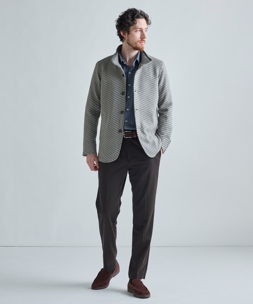 MEN'S BIGI(メンズビギ)の「トリコットジャージ ジャガードシャツ(シャツ/ブラウス・メンズ・ブルー/ブラック/ブラウン・03/04/02/01)」の22枚目の写真