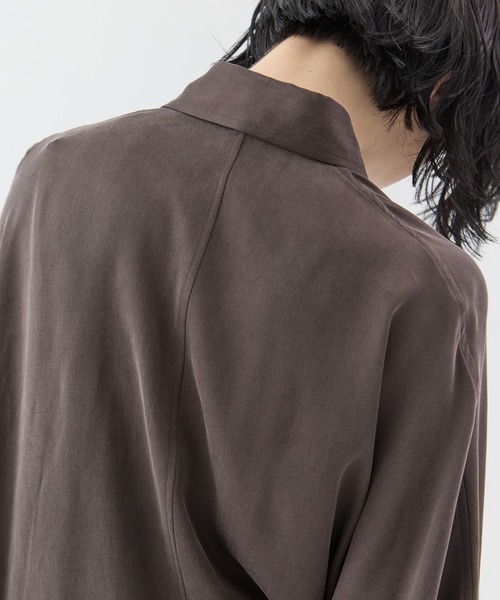 sulvam(サルバム)の「【sulvam/サルバム】《STUDIOUS別注》ドルマンシャツ(シャツ/ブラウス・レディース・ダークブラウン/ブラック・S)」の13枚目の写真