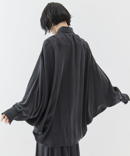 sulvam(サルバム)の「【sulvam/サルバム】《STUDIOUS別注》ドルマンシャツ(シャツ/ブラウス・レディース・ダークブラウン/ブラック・S)」の18枚目の写真