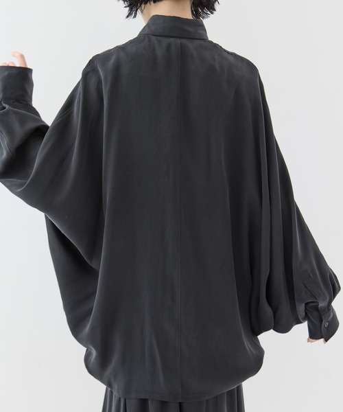 sulvam(サルバム)の「【sulvam/サルバム】《STUDIOUS別注》ドルマンシャツ(シャツ/ブラウス・レディース・ダークブラウン/ブラック・S)」の19枚目の写真