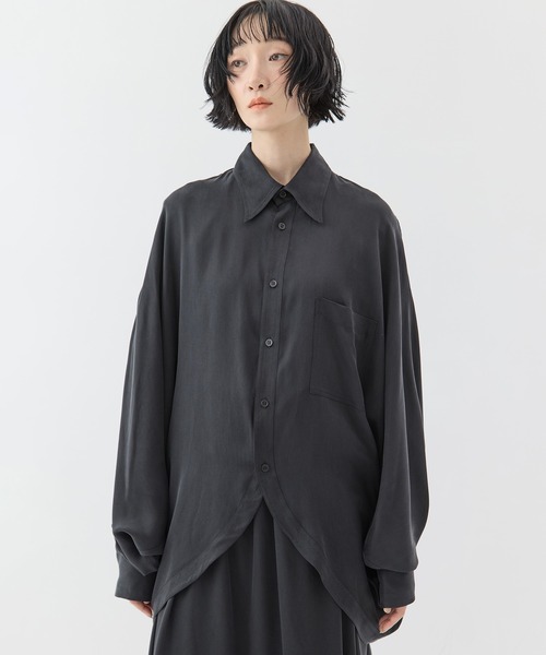 sulvam(サルバム)の「【sulvam/サルバム】《STUDIOUS別注》ドルマンシャツ(シャツ/ブラウス・レディース・ダークブラウン/ブラック・S)」の17枚目の写真