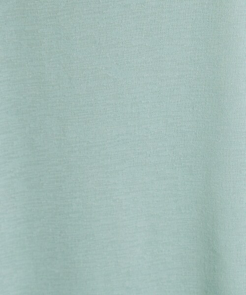 SHOO・LA・RUE（シューラルー）の「【S-LL/洗濯機可/体型カバー】ゆるっとこなれる 大人のシアースラブTシャツ（Tシャツ/カットソー・レディース・ブラック系/ダークブラウン/ベビーピンク/グリーン系・01/03/02/04）」の8枚目の写真