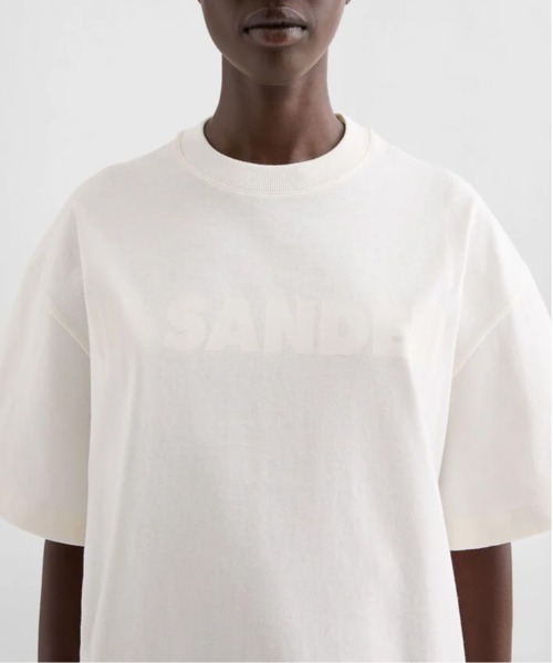 JIL SANDER(ジルサンダー)の「T-SHIRT CN SS OS(Tシャツ/カットソー・レディース・ホワイト・XS/L/S)」の1枚目の写真