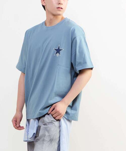 CONVERSE TOKYO（コンバーストウキョウ）の「CIRCLE FLOWER LOGO TEE（Tシャツ/カットソー・レディース・サックスブルー/ホワイト/ブラック・MEDIUM/SMALL）」の12枚目の写真