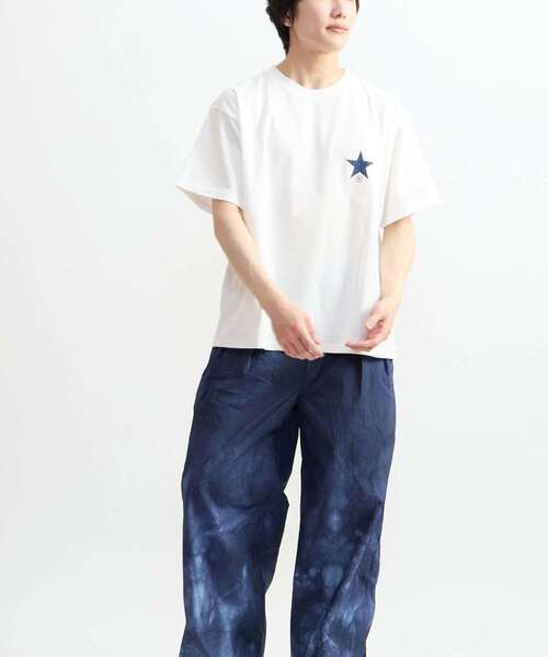 CONVERSE TOKYO（コンバーストウキョウ）の「CIRCLE FLOWER LOGO TEE（Tシャツ/カットソー・レディース・サックスブルー/ホワイト/ブラック・MEDIUM/SMALL）」の15枚目の写真
