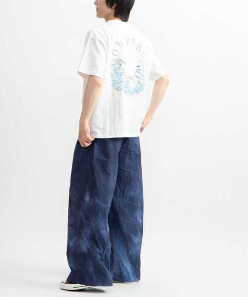 CONVERSE TOKYO（コンバーストウキョウ）の「CIRCLE FLOWER LOGO TEE（Tシャツ/カットソー・レディース・サックスブルー/ホワイト/ブラック・MEDIUM/SMALL）」の5枚目の写真