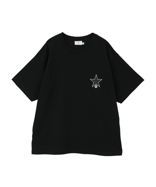 CONVERSE TOKYO（コンバーストウキョウ）の「CIRCLE FLOWER LOGO TEE（Tシャツ/カットソー・レディース・サックスブルー/ホワイト/ブラック・MEDIUM/SMALL）」の9枚目の写真