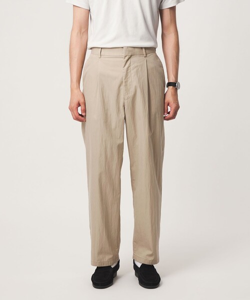 green label relaxing(グリーンレーベルリラクシング)の「コットン ナイロン ツイル GJ 1P ワイド パンツ W3(その他パンツ・メンズ・ダークブラウン/ベージュ/ネイビー・L/M/XL/S)」の10枚目の写真
