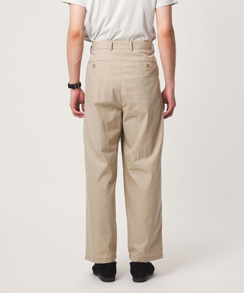 green label relaxing(グリーンレーベルリラクシング)の「コットン ナイロン ツイル GJ 1P ワイド パンツ W3(その他パンツ・メンズ・ダークブラウン/ベージュ/ネイビー・L/M/XL/S)」の12枚目の写真