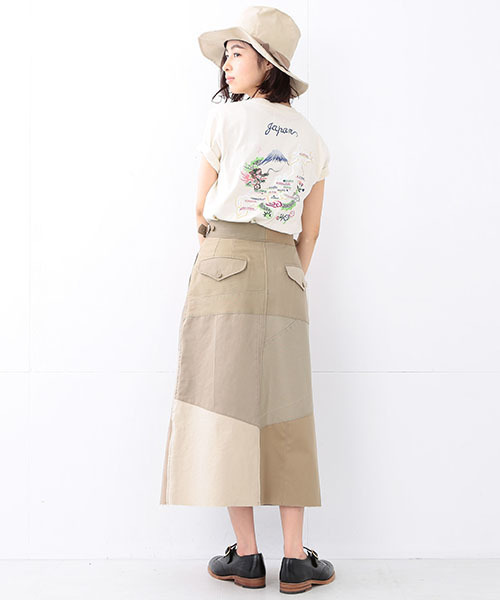 TAILOR TOYO（テーラートウヨウ）の「TAILOR TOYO×BEAMS BOY / スカ刺繍 ショートスリーブ Tシャツ（Tシャツ/カットソー・レディース・ブラック/ナチュラル・ONE SIZE）」の13枚目の写真