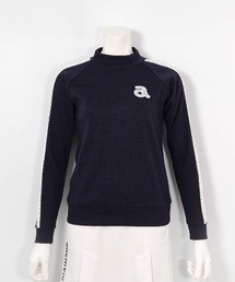 <LADIES>レースラインニットソー