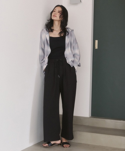 hunch(ハンチ)の「チェック柄 フーディーシャツ(シャツ/ブラウス・レディース・グレー系その他/ブラウン系その他/ブルー系その他・FREE)」の9枚目の写真