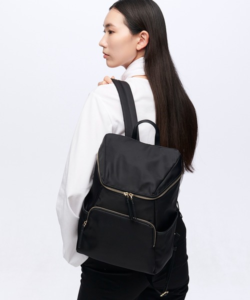 Breath TOPKAPI(ブレストプカピ)の「【Breath TOPKAPI】PELICAN LIGHT ペリカンライト ナイロンツイル リュック /バックパック / PC対応 / 撥水(バックパック/リュック・レディース・ブラック/グレイッシュベージュ・FREE)」の1枚目の写真