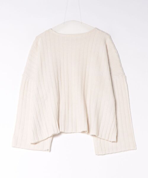 coca(coca)(コカ)の「\保温/ウールミックスワイドシルエットニットトップス(ニット/セーター・レディース・アイボリー/グレイッシュベージュ・M/L/S)」の18枚目の写真