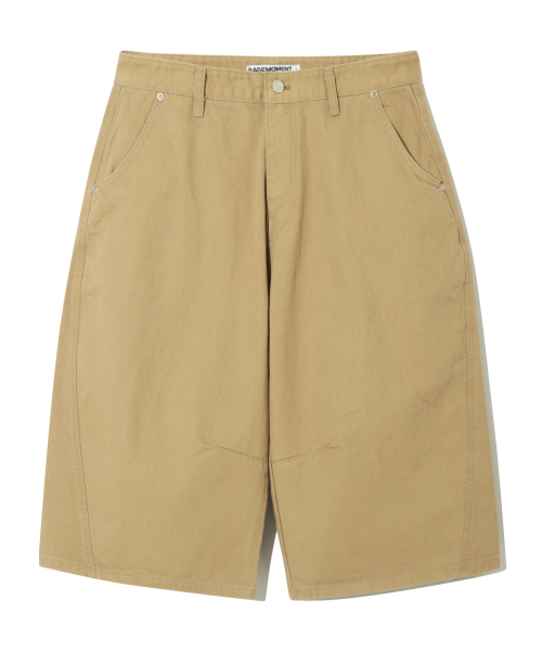 BASEMOMENT(ベースモーメント)の「シンチバックカーブドバミューダパンツベージュ(その他パンツ・メンズ・その他・X-LARGE/LARGE/MEDIUM)」の3枚目の写真