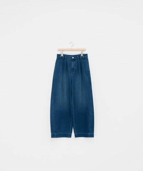 HONE（ホーン）の「3tuck curve wide denim pants / ３タックカーブワイドデニムパンツ（デニムパンツ・メンズ・ブラック/ブルー・LARGE/MEDIUM/SMALL）」の22枚目の写真