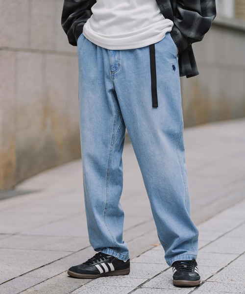 U.S. POLO ASSN.(ユーエスポロアッスン)の「U.S. POLO ASSN. ユーエスポロアッスン 別注コラボ ロゴ刺繍テーパードクライミングパンツ(その他パンツ・メンズ・ライトインディゴブルー/ブラック/インディゴブルー/カーキ/ベージュ/チャコール・M/L/XL)」の6枚目の写真