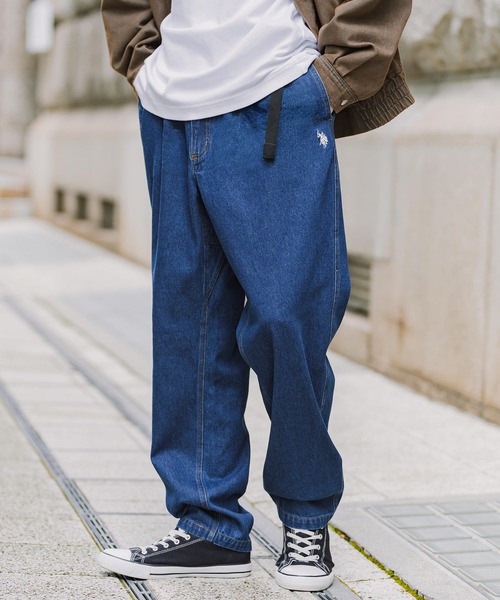 U.S. POLO ASSN.(ユーエスポロアッスン)の「U.S. POLO ASSN. ユーエスポロアッスン 別注コラボ ロゴ刺繍テーパードクライミングパンツ(その他パンツ・メンズ・ライトインディゴブルー/ブラック/インディゴブルー/カーキ/ベージュ/チャコール・M/L/XL)」の5枚目の写真