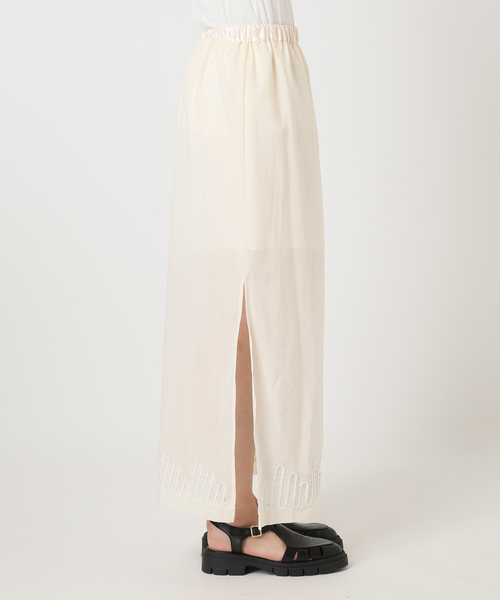 JOURNAL STANDARD(ジャーナルスタンダード)の「【SALLY VINTAGE × JOURNAL STANDARD】SALLY ORGANDY SKIRT(スカート・レディース・ブラック/アイボリー・FREE)」の12枚目の写真