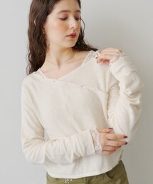 Kastane | 【WEB限定】スタッズデザイントップス(Tシャツ/カットソー)