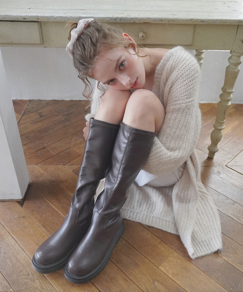 LE TALON(ルタロン)の「《/WEB+一部店舗限定》Le decore / ル デコレ basic ロングブーツ(ブーツ・レディース・ブラウン/ブラック系その他・X-LARGE/LARGE/MEDIUM/SMALL)」の13枚目の写真