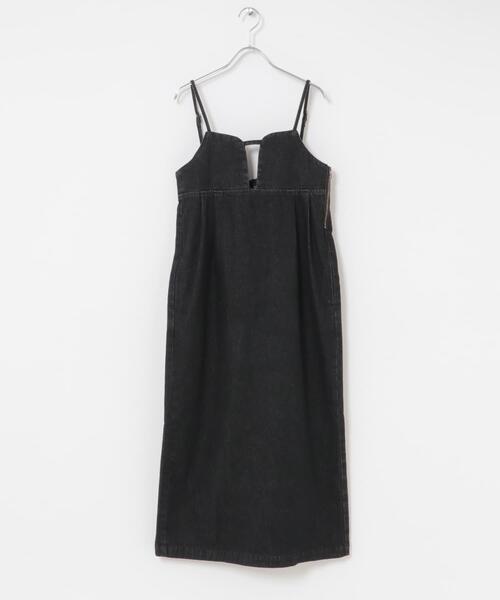 ITEMS URBANRESEARCH(アイテムズ アーバンリサーチ)の「デニムキャミワンピース(ワンピース・レディース・インディゴブルー/ブラック・FREE)」の7枚目の写真