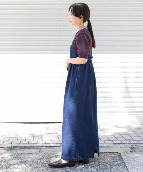 ITEMS URBANRESEARCH(アイテムズ アーバンリサーチ)の「デニムキャミワンピース(ワンピース・レディース・インディゴブルー/ブラック・FREE)」の13枚目の写真