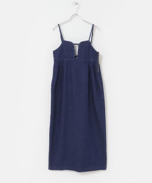 ITEMS URBANRESEARCH(アイテムズ アーバンリサーチ)の「デニムキャミワンピース(ワンピース・レディース・インディゴブルー/ブラック・FREE)」の15枚目の写真