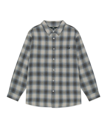 LMC | LABEL POINT FLANNEL CHECK SHIRT brown(シャツ/ブラウス)