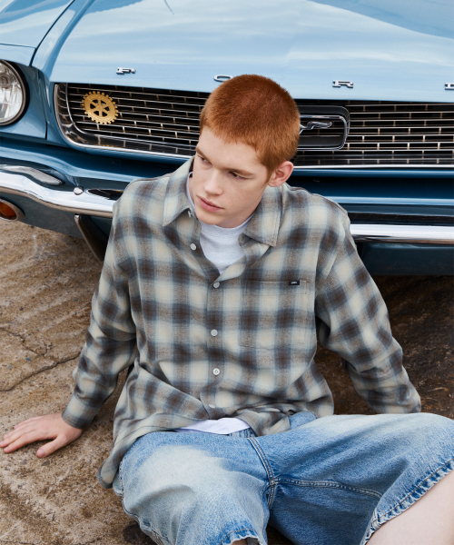 LMCの「LABEL POINT FLANNEL CHECK SHIRT brown(シャツ/ブラウス・レディース・その他・SMALL/LARGE/MEDIUM)」の4枚目の写真