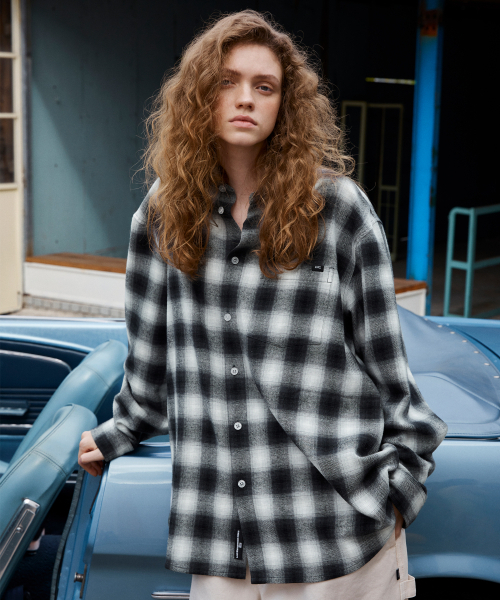 LMCの「LABEL POINT FLANNEL CHECK SHIRT brown(シャツ/ブラウス・レディース・その他・SMALL/LARGE/MEDIUM)」の6枚目の写真