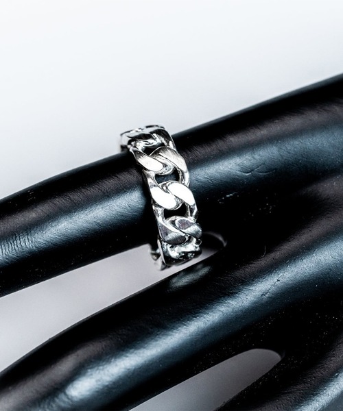 STUDIOUS(ステュディオス)の「【WAKAN SILVER SMIITH】R-049 Gourmette(グルメット)Chain ring M(リング・メンズ・シルバー・17/19)」の3枚目の写真