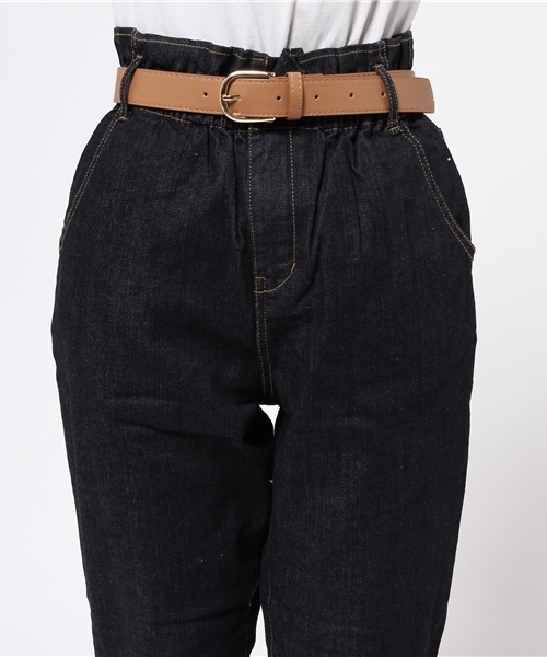 one after another NICE CLAUP（ワンアフターアナザーナイスクラップ）の「【ナイスクラップ】ハイウェストテーパードパンツ（その他パンツ・レディース・オフホワイト/ブルー/インディゴブルー・FREE）」の9枚目の写真