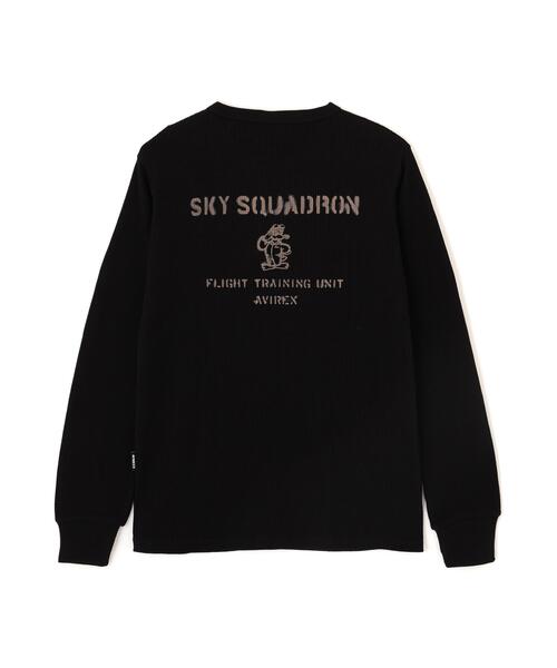 AVIREX(アヴィレックス)の「《WEB&DEPOT限定》MINI WAFFLE L/S T-SHIRT / ミニワッフル 長袖Tシャツ / AVIREX / アヴィレックス(Tシャツ/カットソー・メンズ・ホワイト/グレー/オリーブ系/ブラック・M/L/2XL/S/XL)」の16枚目の写真