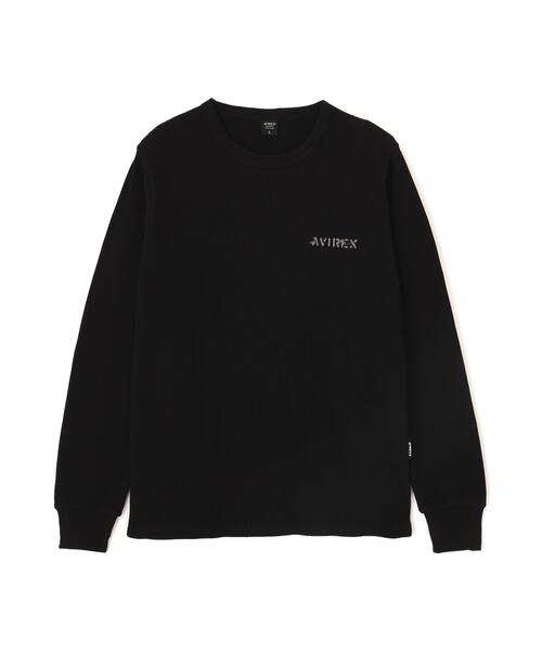 AVIREX(アヴィレックス)の「《WEB&DEPOT限定》MINI WAFFLE L/S T-SHIRT / ミニワッフル 長袖Tシャツ / AVIREX / アヴィレックス(Tシャツ/カットソー・メンズ・ホワイト/グレー/オリーブ系/ブラック・M/L/2XL/S/XL)」の17枚目の写真