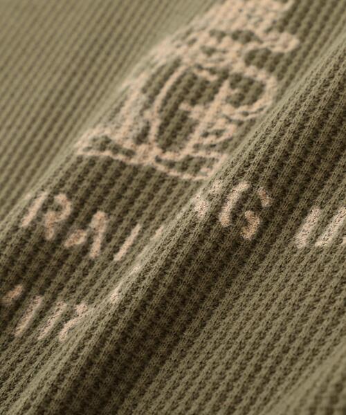 AVIREX(アヴィレックス)の「《WEB&DEPOT限定》MINI WAFFLE L/S T-SHIRT / ミニワッフル 長袖Tシャツ / AVIREX / アヴィレックス(Tシャツ/カットソー・メンズ・ホワイト/グレー/オリーブ系/ブラック・M/L/2XL/S/XL)」の15枚目の写真