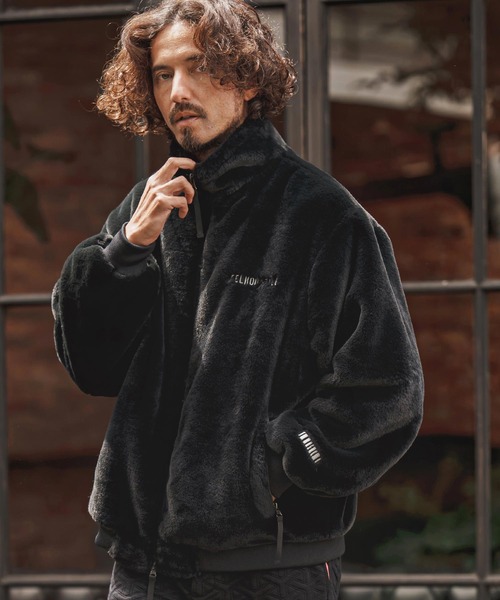 felkod(フィルコッド)の「mj11985- Fake Mink Fur Blouson フェイクミンクファーブルゾン(F26F060)(ブルゾン・メンズ・ブラック/モカ・M/S/L)」の2枚目の写真