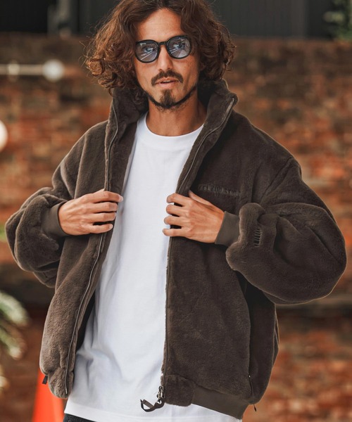 felkod(フィルコッド)の「mj11985- Fake Mink Fur Blouson フェイクミンクファーブルゾン(F26F060)(ブルゾン・メンズ・ブラック/モカ・M/S/L)」の3枚目の写真