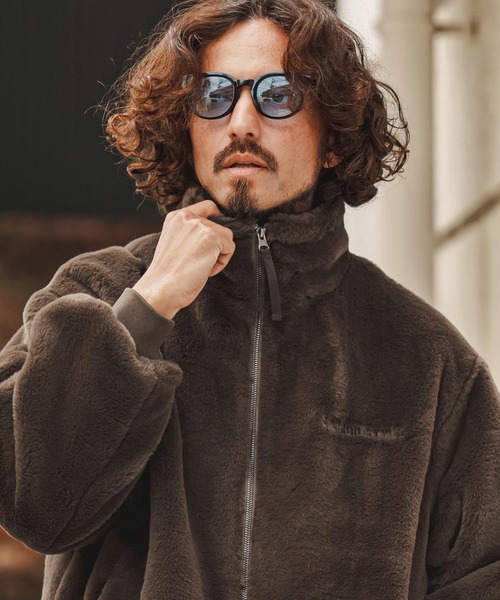 felkod(フィルコッド)の「mj11985- Fake Mink Fur Blouson フェイクミンクファーブルゾン(F26F060)(ブルゾン・メンズ・ブラック/モカ・M/S/L)」の5枚目の写真