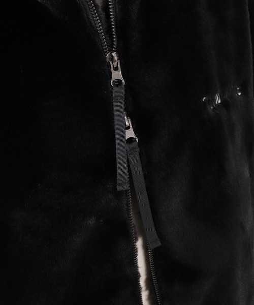 felkod(フィルコッド)の「mj11985- Fake Mink Fur Blouson フェイクミンクファーブルゾン(F26F060)(ブルゾン・メンズ・ブラック/モカ・M/S/L)」の20枚目の写真