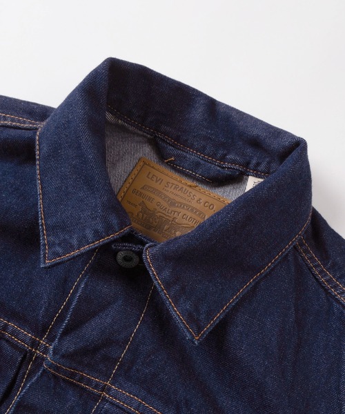 Levi's(リーバイス)の「【74】【Levi’s/リーバイス】TYPE 1 TRUCKER 14.7ozコットン100%デニムジャケット/ファースト/Gジャン/アメカジ/ヴィンテージ/大戦モデル/セルビッジ/赤耳/ライトアウター/ユニセックス/レディース/メンズ(デニムジャケット・メンズ・ダークインディゴブルー・S/M/L/XL)」の3枚目の写真