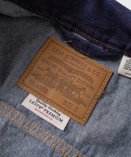 Levi's(リーバイス)の「【74】【Levi’s/リーバイス】TYPE 1 TRUCKER 14.7ozコットン100%デニムジャケット/ファースト/Gジャン/アメカジ/ヴィンテージ/大戦モデル/セルビッジ/赤耳/ライトアウター/ユニセックス/レディース/メンズ(デニムジャケット・メンズ・ダークインディゴブルー・S/M/L/XL)」の4枚目の写真