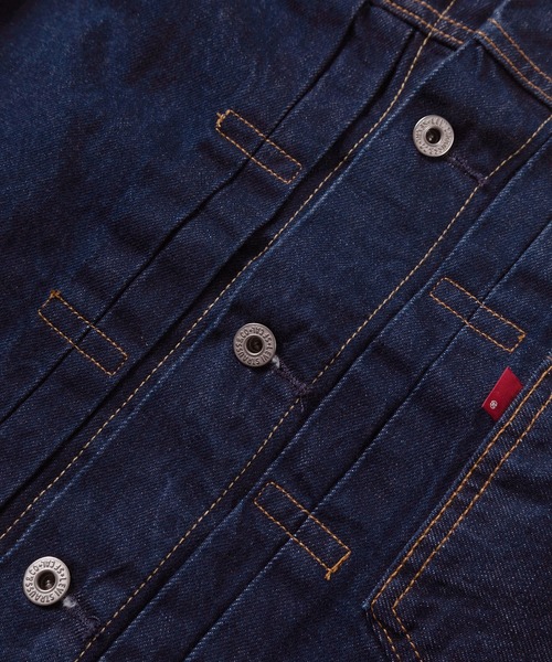 Levi's(リーバイス)の「【74】【Levi’s/リーバイス】TYPE 1 TRUCKER 14.7ozコットン100%デニムジャケット/ファースト/Gジャン/アメカジ/ヴィンテージ/大戦モデル/セルビッジ/赤耳/ライトアウター/ユニセックス/レディース/メンズ(デニムジャケット・メンズ・ダークインディゴブルー・S/M/L/XL)」の7枚目の写真